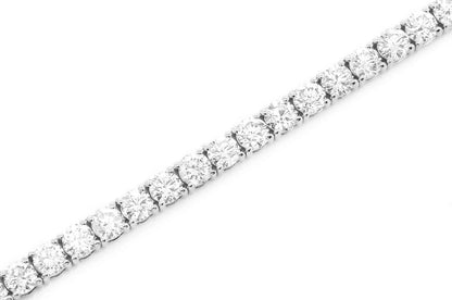 20PT PRONG SET DIAMOND TENNIS BRACELET 14K SOLID GOLD 10.50CTW