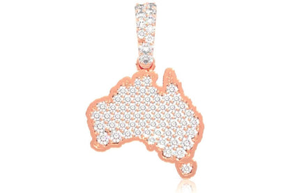 PANDANT CU DIAMANTE AUSTRALIANE, AUR MASIV DE 14K, 0.35CTW