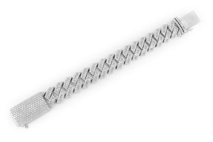 20MM RAISED BAGUETTE MIAMI CUBAN LINK DIAMOND BRACELET 14K SOLID GOLD 23.75CTW