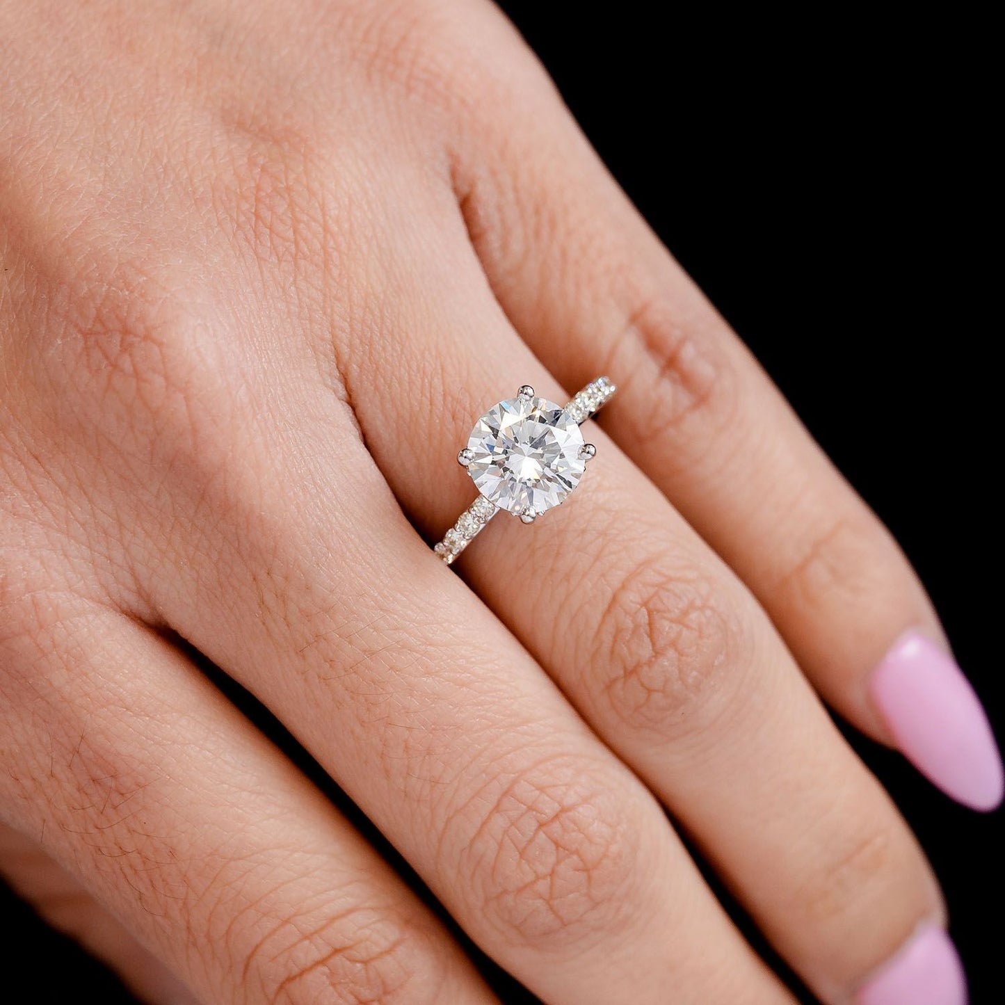 2.50CT - ROUND SOLITAIRE - DIAMOND ENGAGEMENT RING
