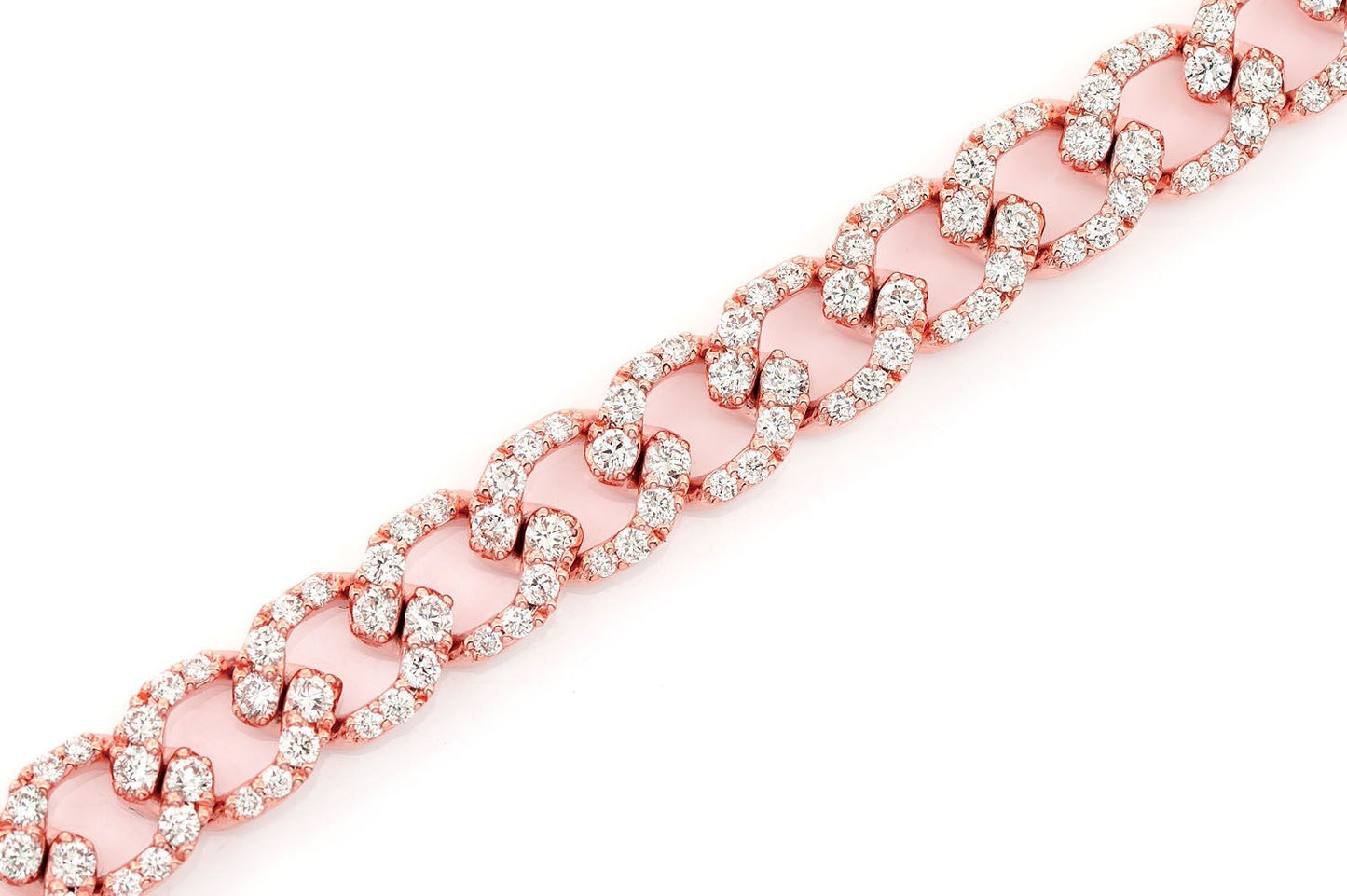 6MM ELONGATED MIAMI CUBAN DIAMOND BRACELET 14K SOLID GOLD 3.75CTW