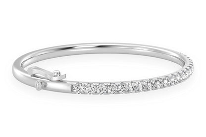 BRĂȚARĂ CU DIAMANTE SCALLOP 10PT, AUR MASIV DE 14K, 2.15CT