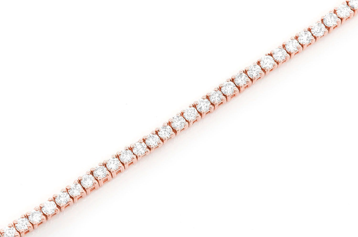 2PT PRONG SET DIAMOND TENNIS BRACELET 14K SOLID GOLD 2.00CTW