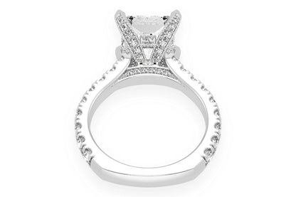 THINN - 3.00CT PRINCESS CUT - DIAMOND ENGAGEMENT RING