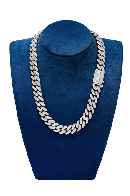 16MM MIAMI CUBAN LINK NECKLACE 14K   26.10CTW