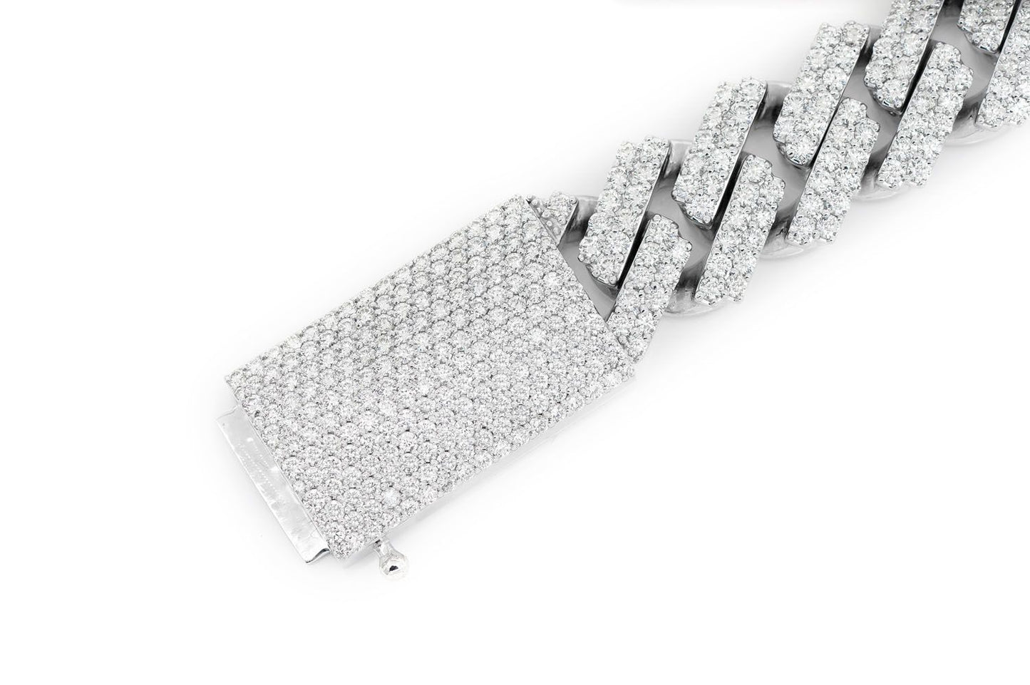 20MM RAISED MIAMI CUBAN LINK DIAMOND BRACELET 14K SOLID GOLD 25.75CTW