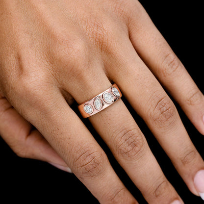 INEL CU BRINDĂ CU DIAMANTE ALTERNATIVE, MULTIFONDĂ, AUR MASIV DE 14K, 0.40CT