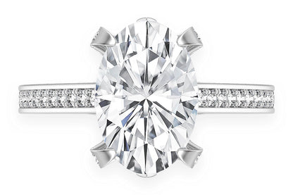 CHANT - 3.00CT OVAL - DIAMOND ENGAGEMENT RING