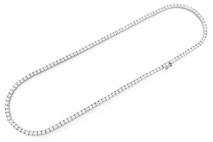 COLIER TENIS CU SET MIRACULOS DE 9PT, AUR MASIV DE 14K, 10.00CTW