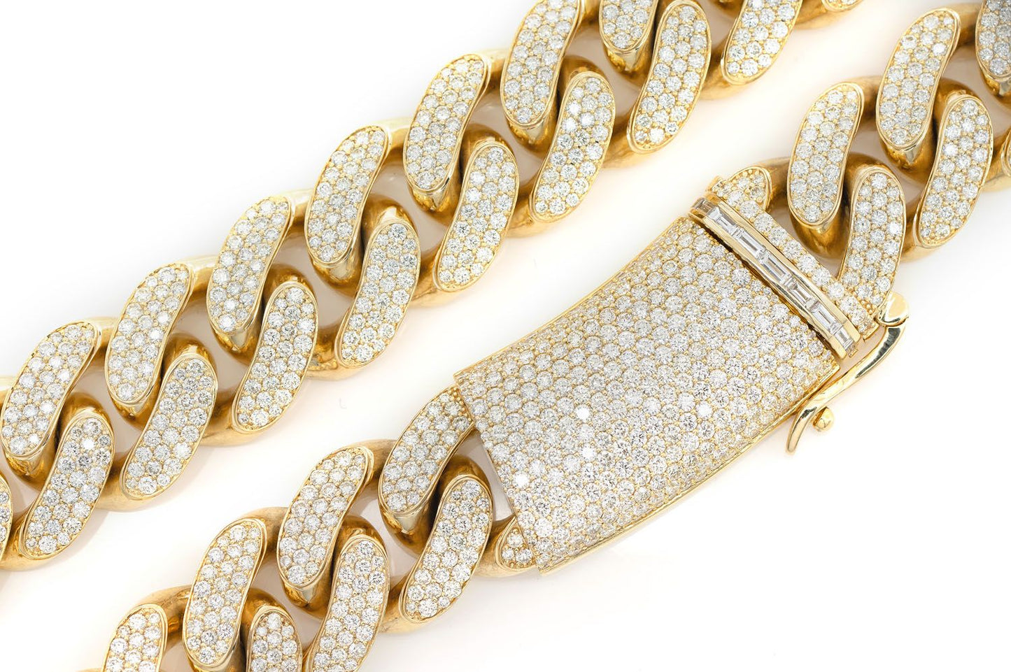 20MM MIAMI CUBAN LINK DIAMOND NECKLACE 14K SOLID GOLD 41.00CTW
