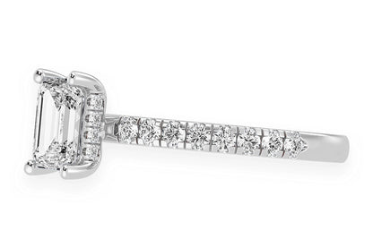 THINN - 0.75CT EMERALD CUT SOLITAIRE - DIAMOND ENGAGEMENT RING