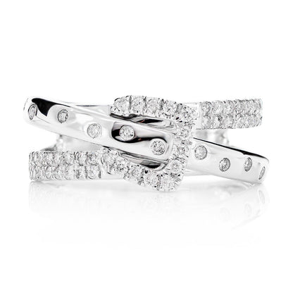 INEL CU CATARĂ DE CUREA CU DIAMANT ȘI TIJĂ DESPĂRȚITĂ, AUR MASIV DE 14K, 0.50CT