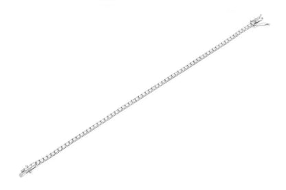 5PT PRONG SET DIAMOND TENNIS BRACELET 14K SOLID GOLD 3.00CTW