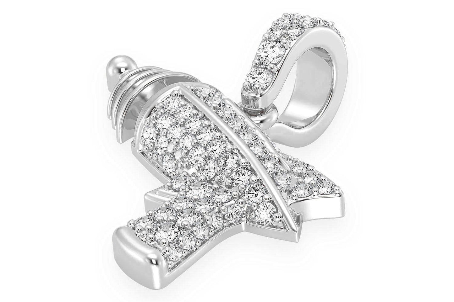 Подвеска Raygun Diamond из цельного золота 14 карат, 0,33 карата