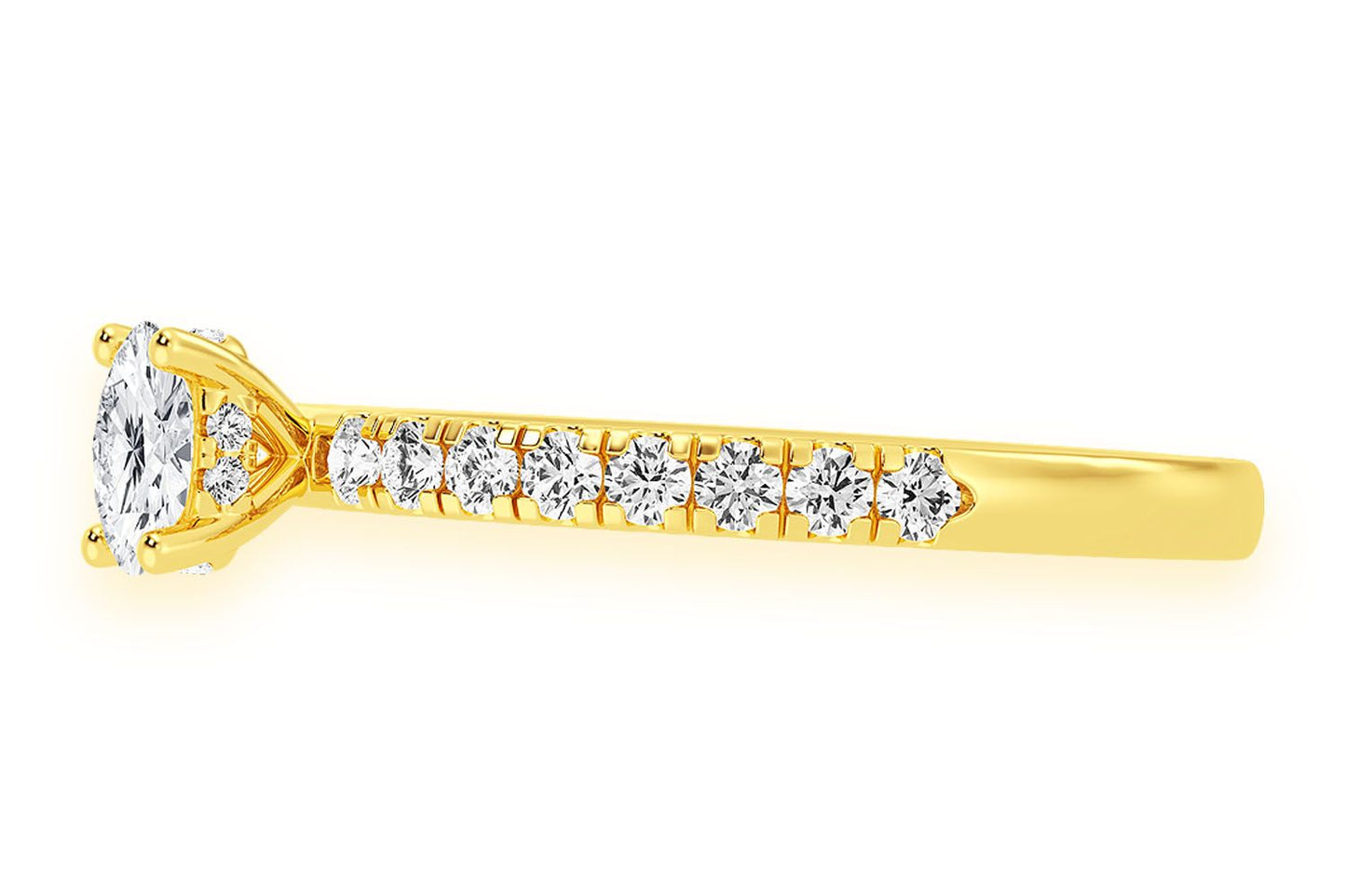 THINN - .25CT OVAL - DIAMOND ENGAGEMENT RING