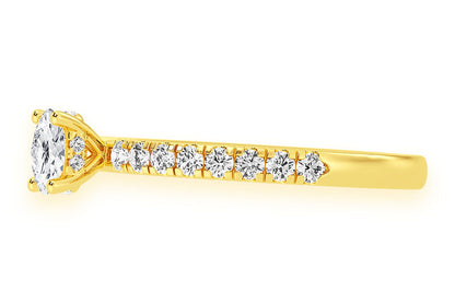 THINN - .25CT OVAL - DIAMOND ENGAGEMENT RING