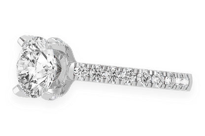 THINN - 3.00CT ROUND DIAMOND - DIAMOND ENGAGEMENT RING