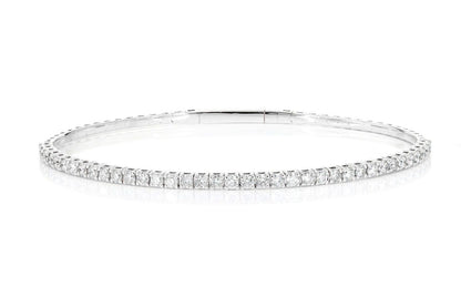 FLEX BANGLE BRACELET 14K   1.50CTW