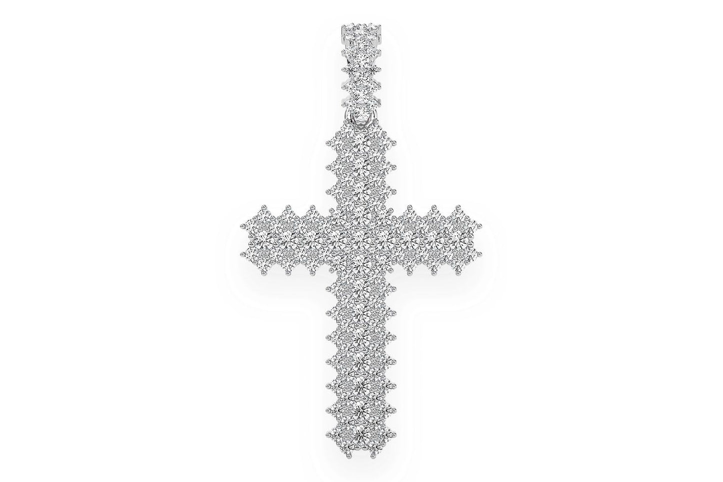 PANDANT CU CRUCĂ ZINTEAȚĂ ȘI DIAMANT, AUR MASIV DE 14K, 10.00CT