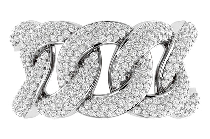 13MM CUBAN LINK DIAMOND RING 14K SOLID GOLD 2.00CTW