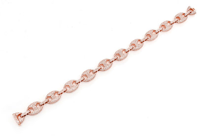 10.5MM MARINER LINK BRACELET 14K   7.00CTW