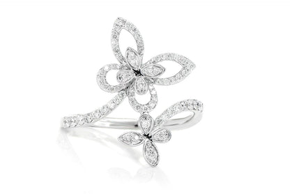 INEL CU DIAMANT FLUTURE AUR MASIV DE 14K 0.30CTW