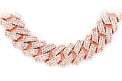 20MM BAGUETTE MIAMI CUBAN DIAMOND NECKLACE 14K SOLID GOLD 59.50CTW
