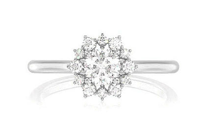 0.45CTW FLOWER BURST - DIAMOND ENGAGEMENT RING