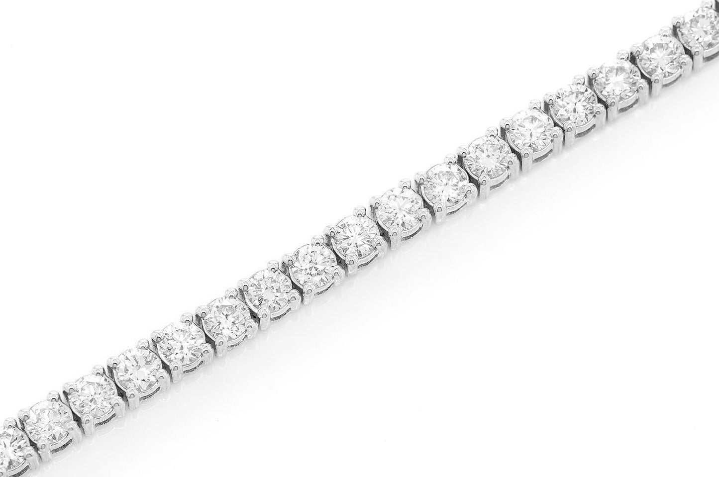 10PT PRONG SET DIAMOND TENNIS BRACELET 14K SOLID GOLD 4.50CTW