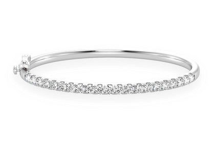 BRĂȚARĂ CU DIAMANTE SCALLOP 10PT, AUR MASIV DE 14K, 2.15CT