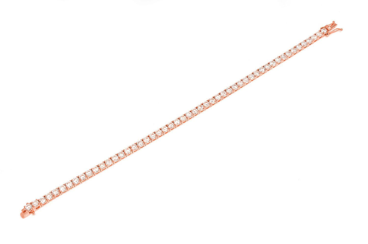 20PT PRONG SET DIAMOND TENNIS BRACELET 14K SOLID GOLD 10.50CTW