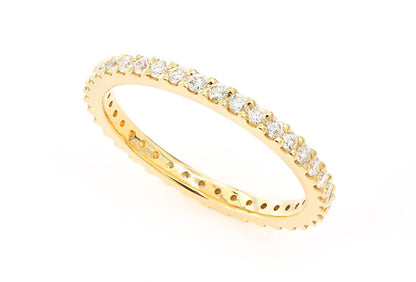 Inel cu diamant ETERNITY, aur masiv de 14K, 0.50 ct