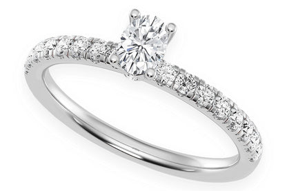 THINN - .25CT OVAL - DIAMOND ENGAGEMENT RING