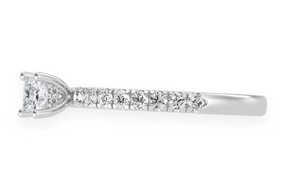 THINN - .25CT PRINCESS CUT - DIAMOND ENGAGEMENT RING