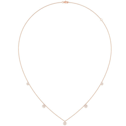 COLIER CLOVER DIAMOND STATION AUR MASIV DE 14K 0.45CT