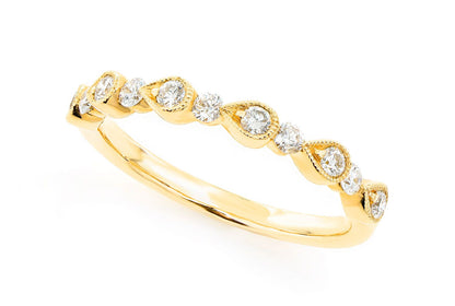BRAȚĂ ROTUNDĂ ȘI CU PARĂ, CUREA DE DIAMANTE SUPRAVIETIBILE, AUR MASIV DE 14K, 0.35CT