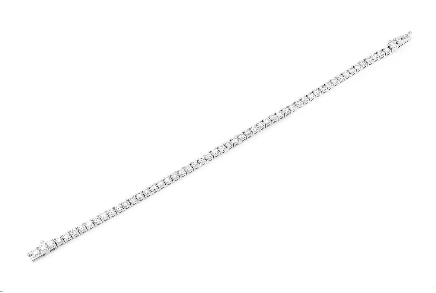 12PT PRONG SET DIAMOND TENNIS BRACELET 14K SOLID GOLD 8.25CTW
