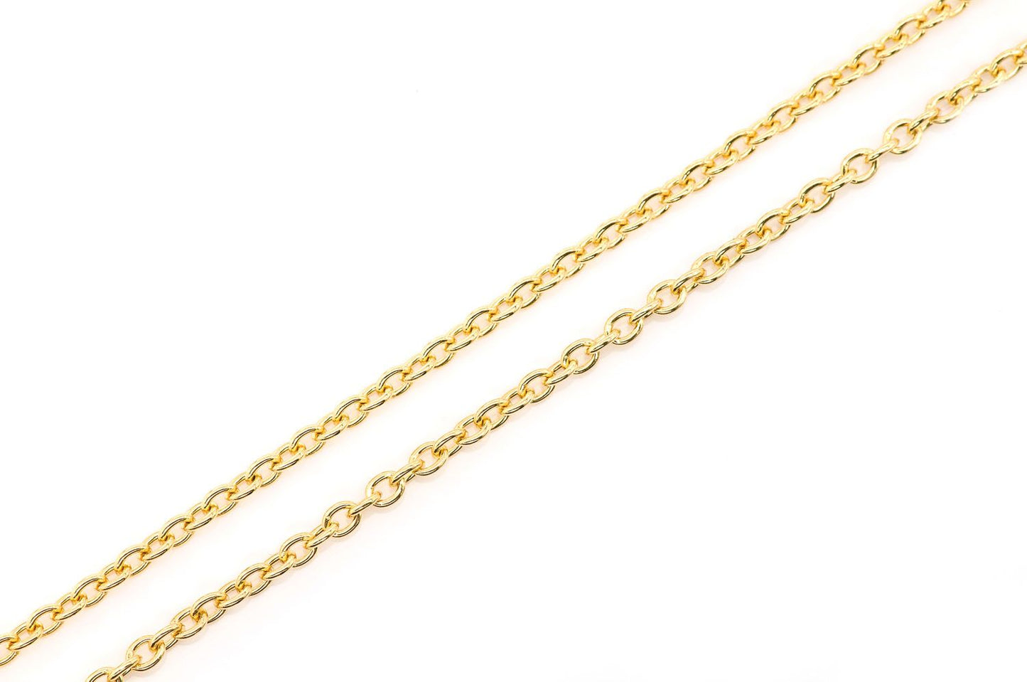 2MM ROLO - 14K SOLID GOLD BRACELET