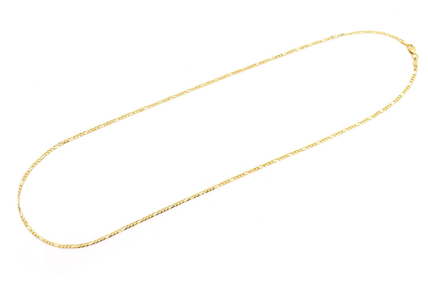 2MM FIGARO LINK 14K SOLID GOLD CHAIN