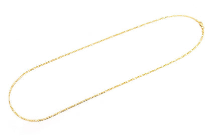 2MM FIGARO LINK 14K SOLID GOLD CHAIN