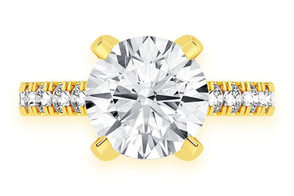 THINN - 3.00CT ROUND DIAMOND - DIAMOND ENGAGEMENT RING