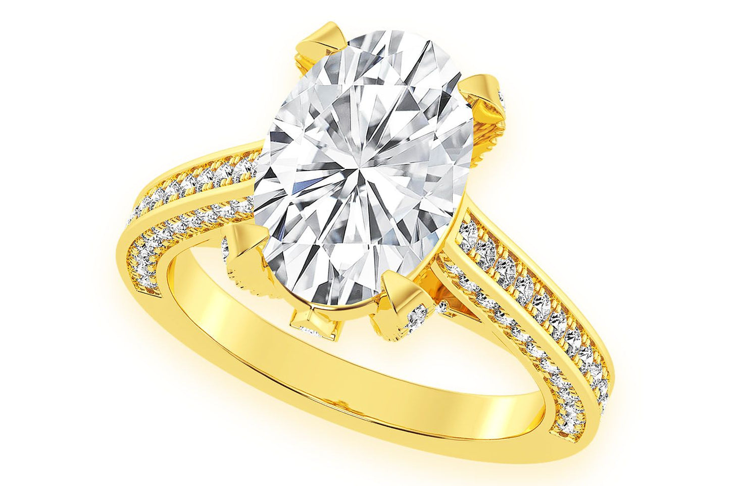 CHANT - 3.00CT OVAL - DIAMOND ENGAGEMENT RING