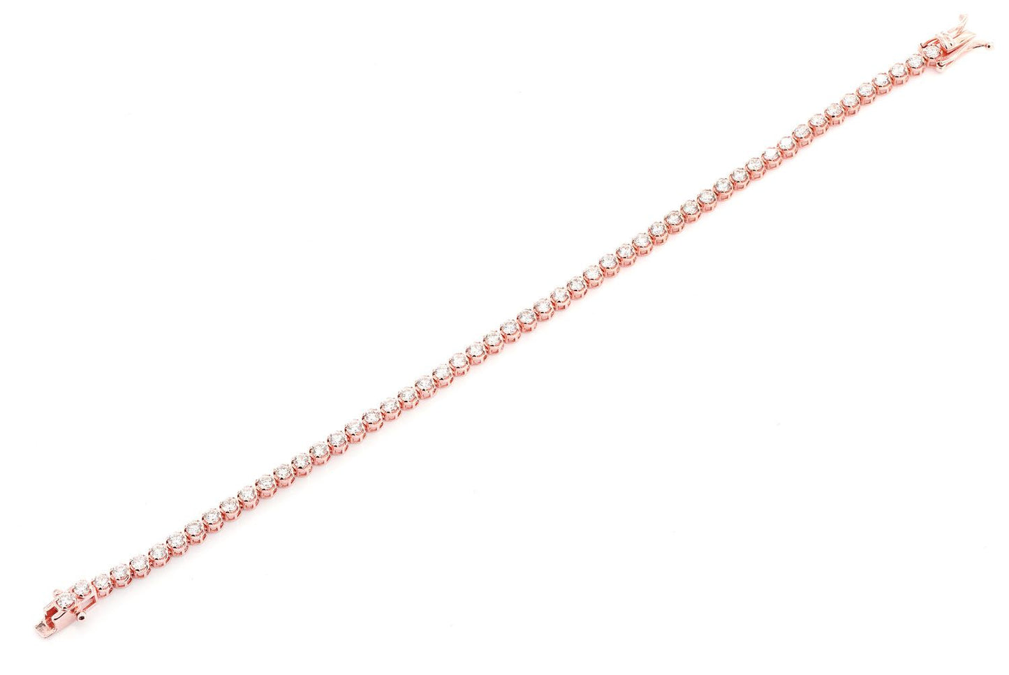 10PT CROWN SET DIAMOND BRACELET 14K SOLID GOLD 4.50CTW