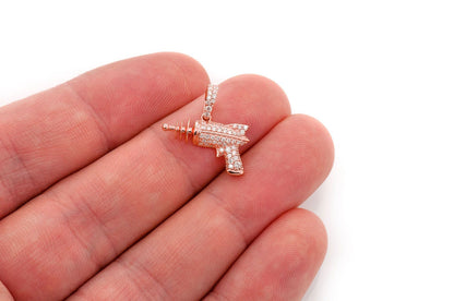 Подвеска Raygun Diamond из цельного золота 14 карат, 0,33 карата
