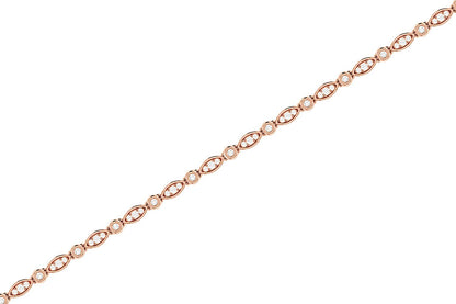 GEOMETRIC BEZEL SET LINK DIAMOND BRACELET 14K SOLID GOLD 0.50CTW