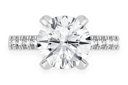 THINN - 3.00CT ROUND DIAMOND - DIAMOND ENGAGEMENT RING