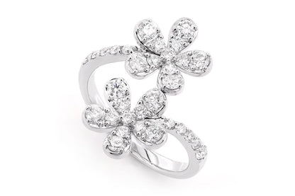 INEL CU DIAMANT DAISY, AUR MASIV DE 14K, 1.00CTW