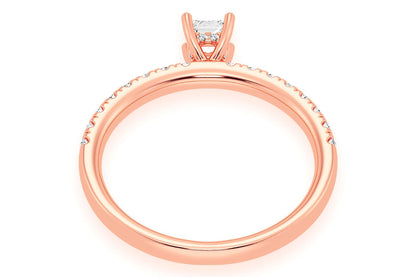 THINN - .25CT PRINCESS CUT - DIAMOND ENGAGEMENT RING