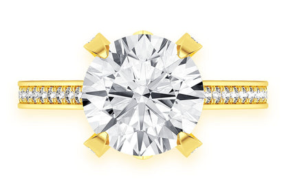 CHANT - 3.00CT ROUND SOLITAIRE - DIAMOND ENGAGEMENT RING