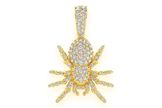 PANDANT CU DIAMANT SPIDER, AUR MASIV DE 14K, 0.70CTW